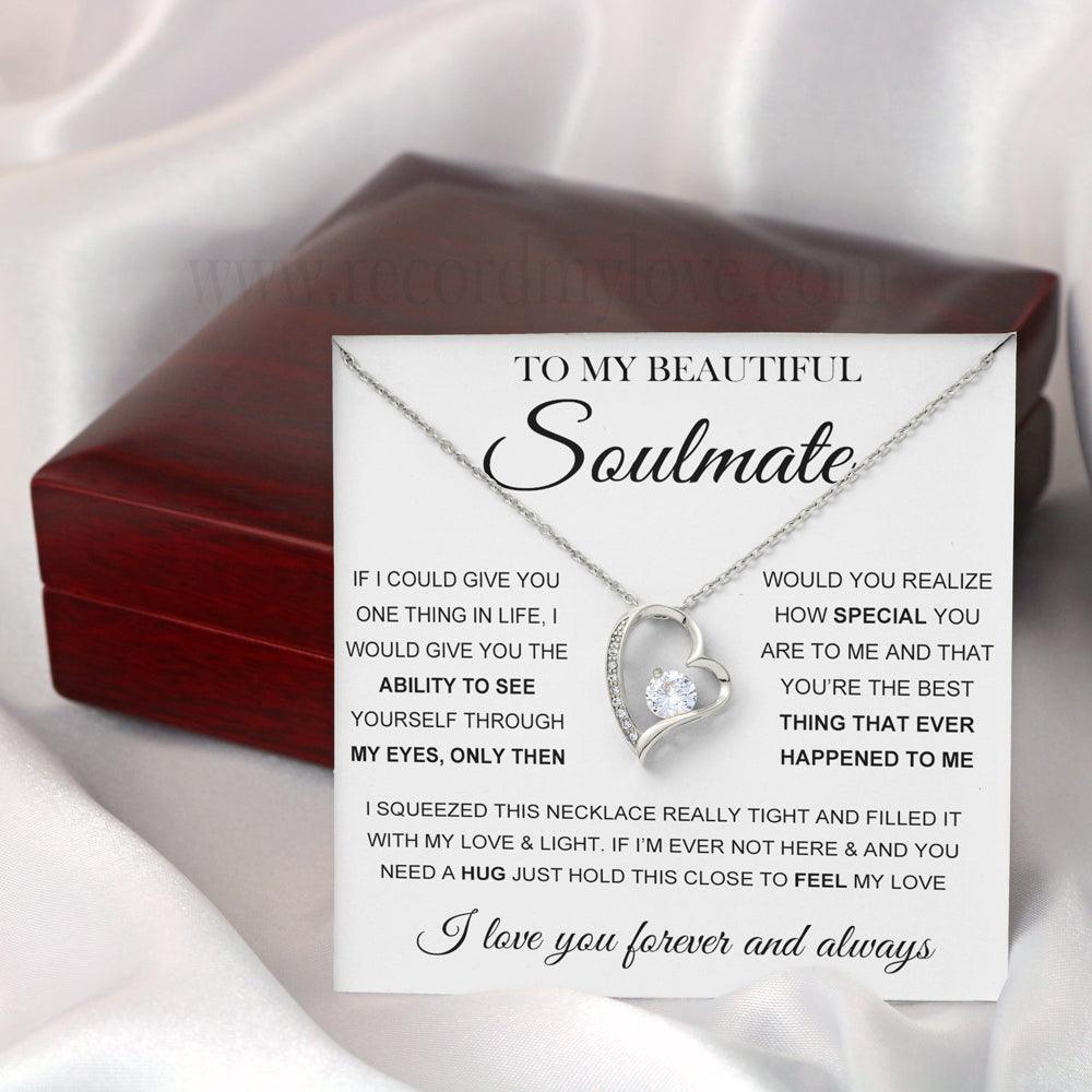 Love Necklace To Soulmate❤️-If I Could Give You One Thing In Life - Record My Love
