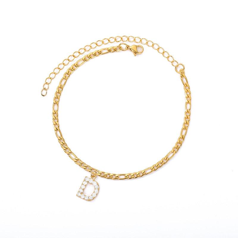 Personalized initials anklet - Record My Love
