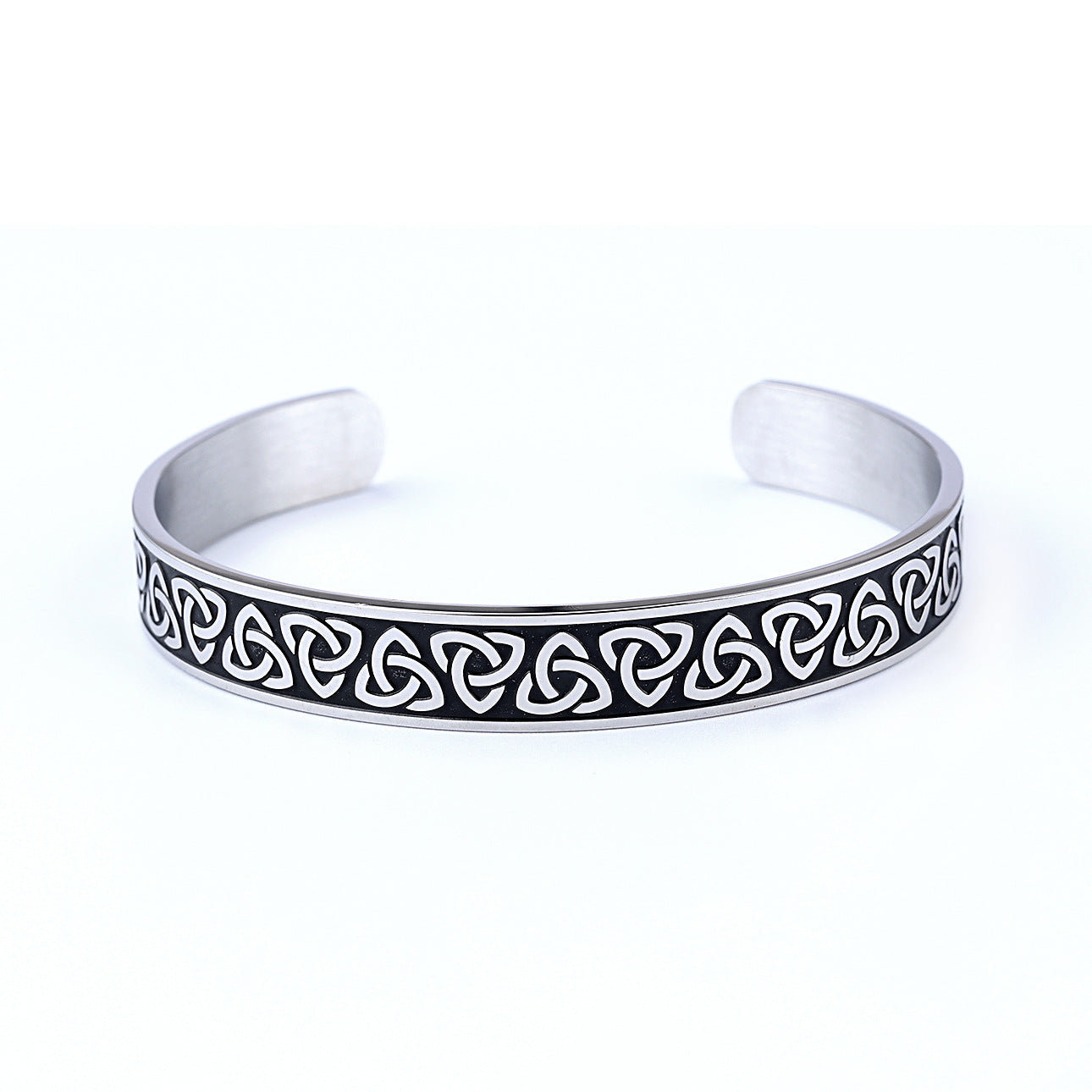 Bracelet ouvert en spirale viking simple