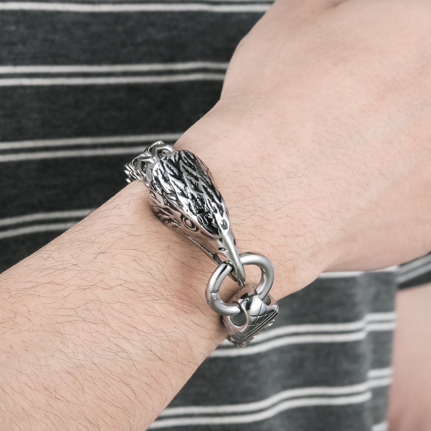 Stainless Steel Eagle Head Bracelet