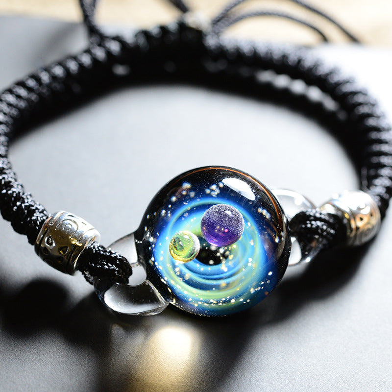 Bracelet en verre élément univers créatif