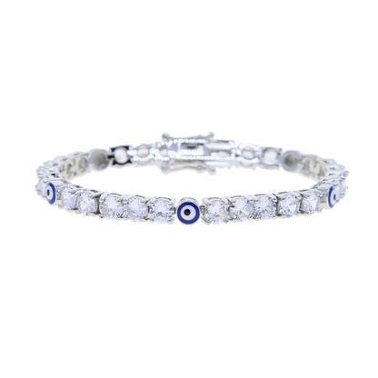 5mm Zircon Eye Tennis Chain Bracelet