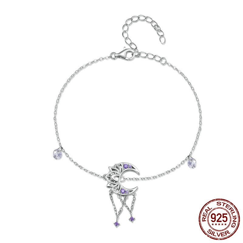 Moon Dreamcatcher Bracelet Sterling Silver