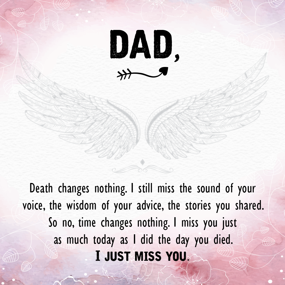 To Father Message Card