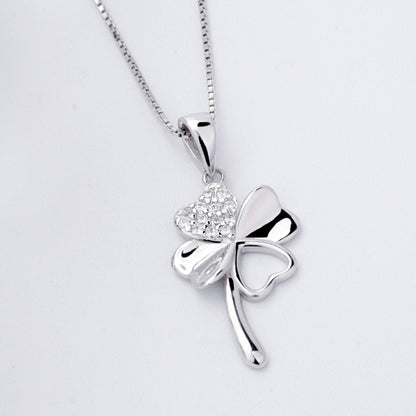 Four-leaf clover necklace