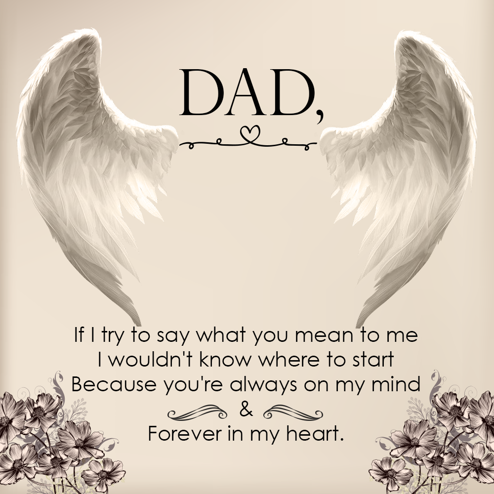 To Father Message Card