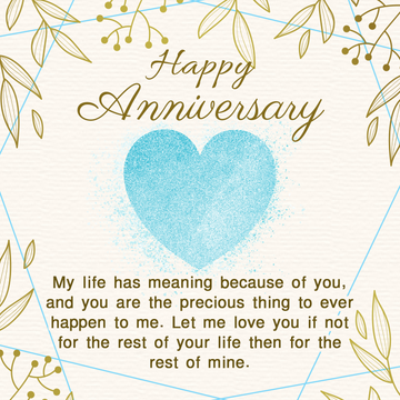 Anniversary Message Cards