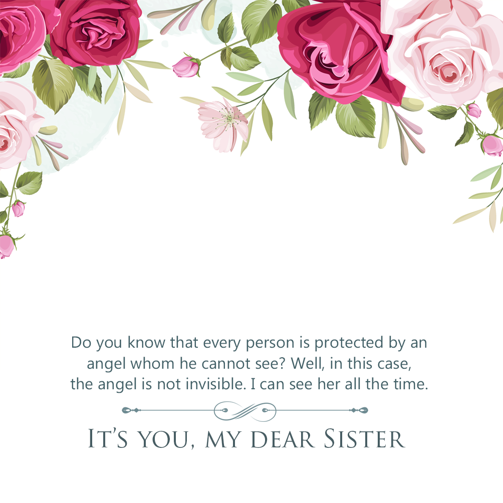 To Sister Message Card