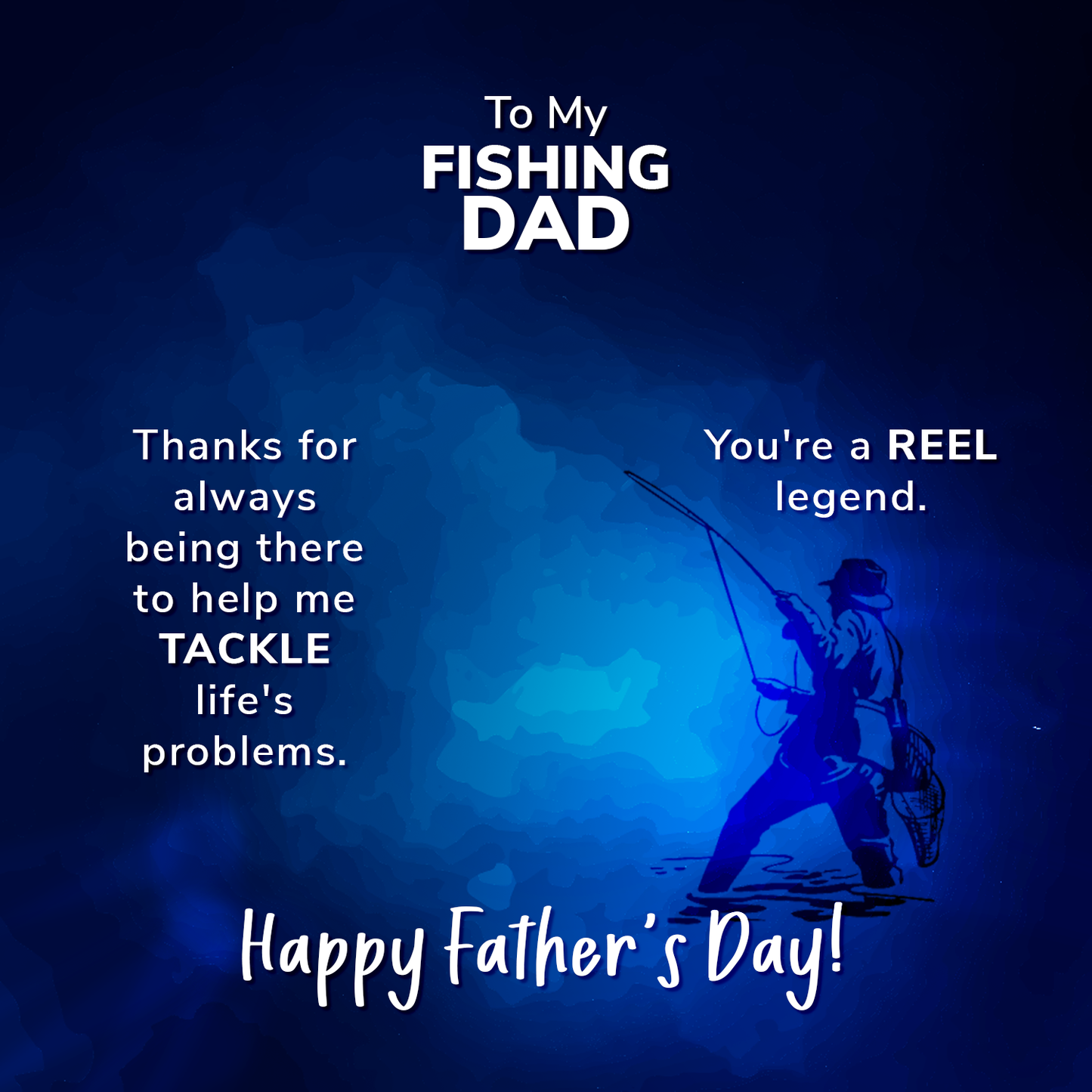 To Father Message Card