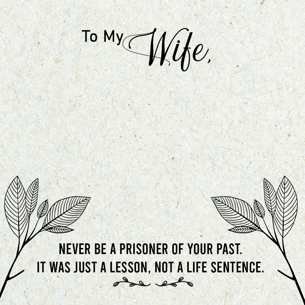 To Wife Message Card