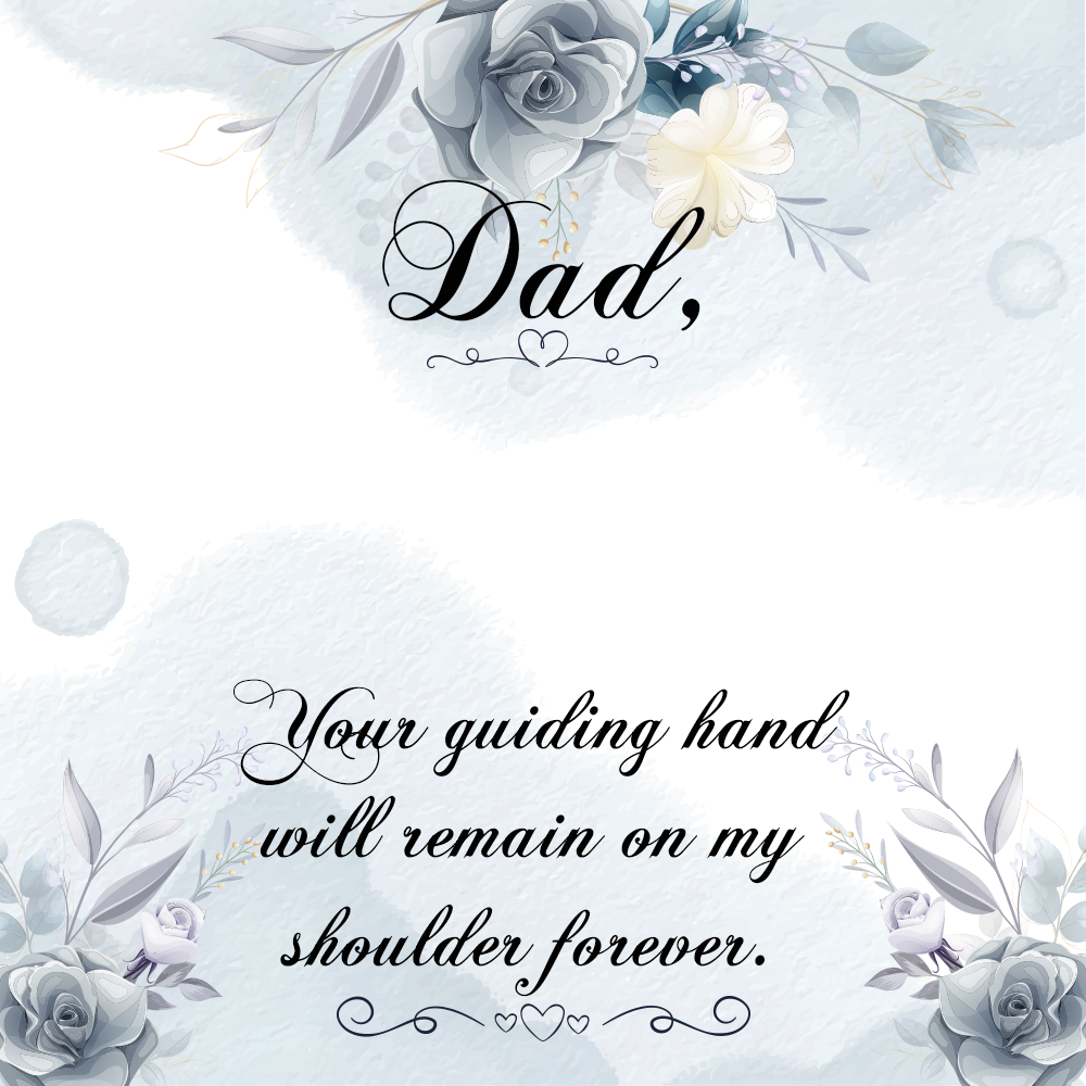 To Father Message Card