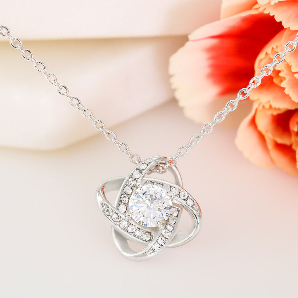 Love Knot Necklace Coffret cadeau pour maman