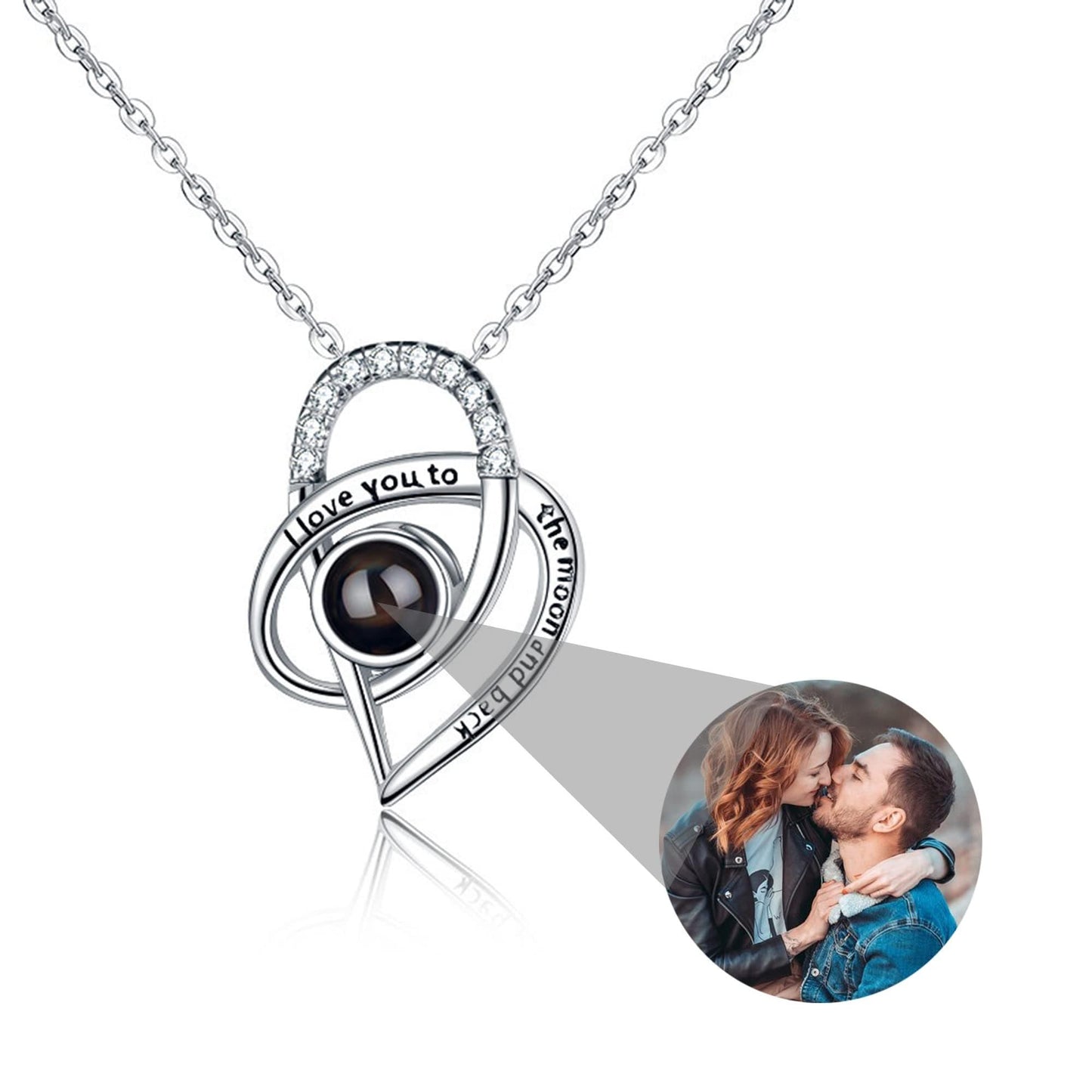 Personalized Projection Necklace - Record My Love